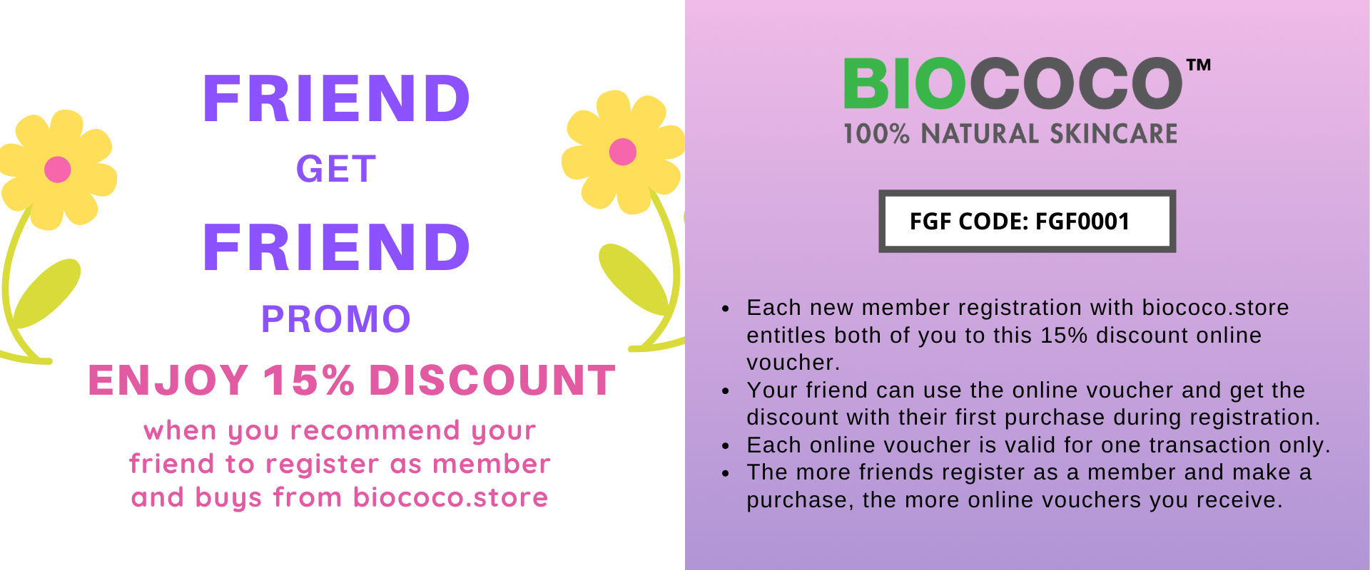 Promos & Discounts BIOCOCO Store