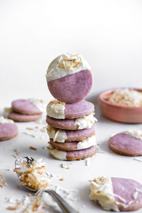 White chocolate - yam coconut cookies.3
