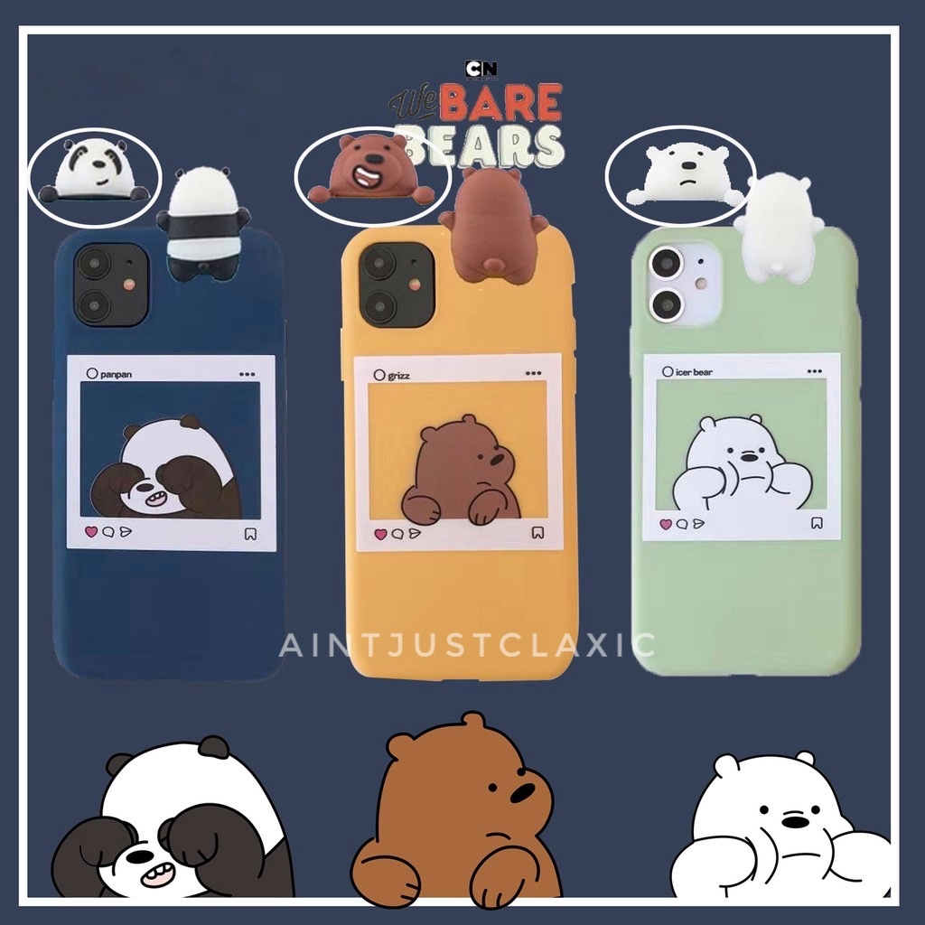 D0163 We Bare Bears Case Aintjustbasic