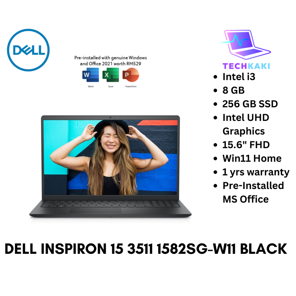 Dell Inspiron 15 3511 1582SG-W11 Black