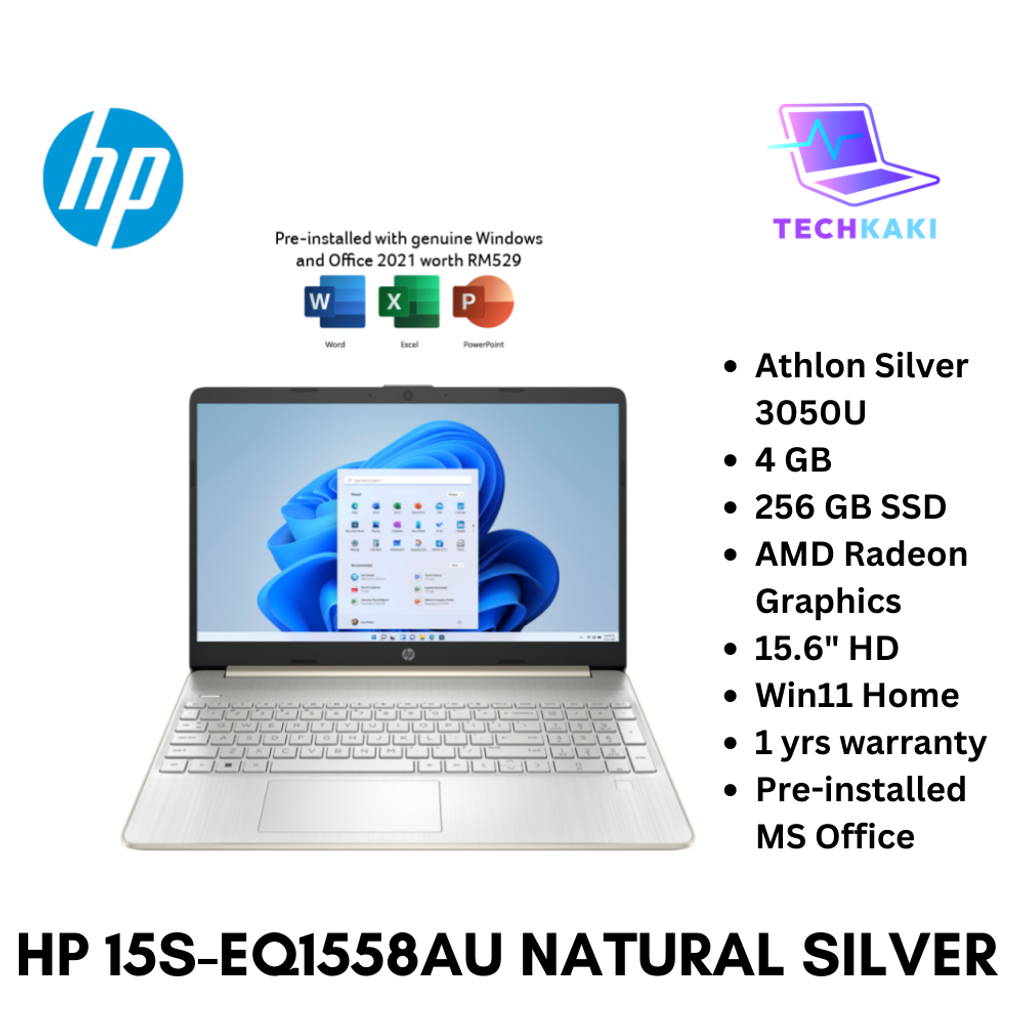 HP 15s-Eq1558AU Natural Silver 