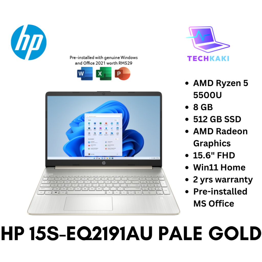 HP 15s-Eq2191AU Pale Gold