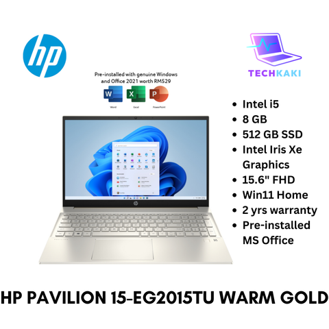 HP Pavilion 15-Eg2015TU Warm Gold