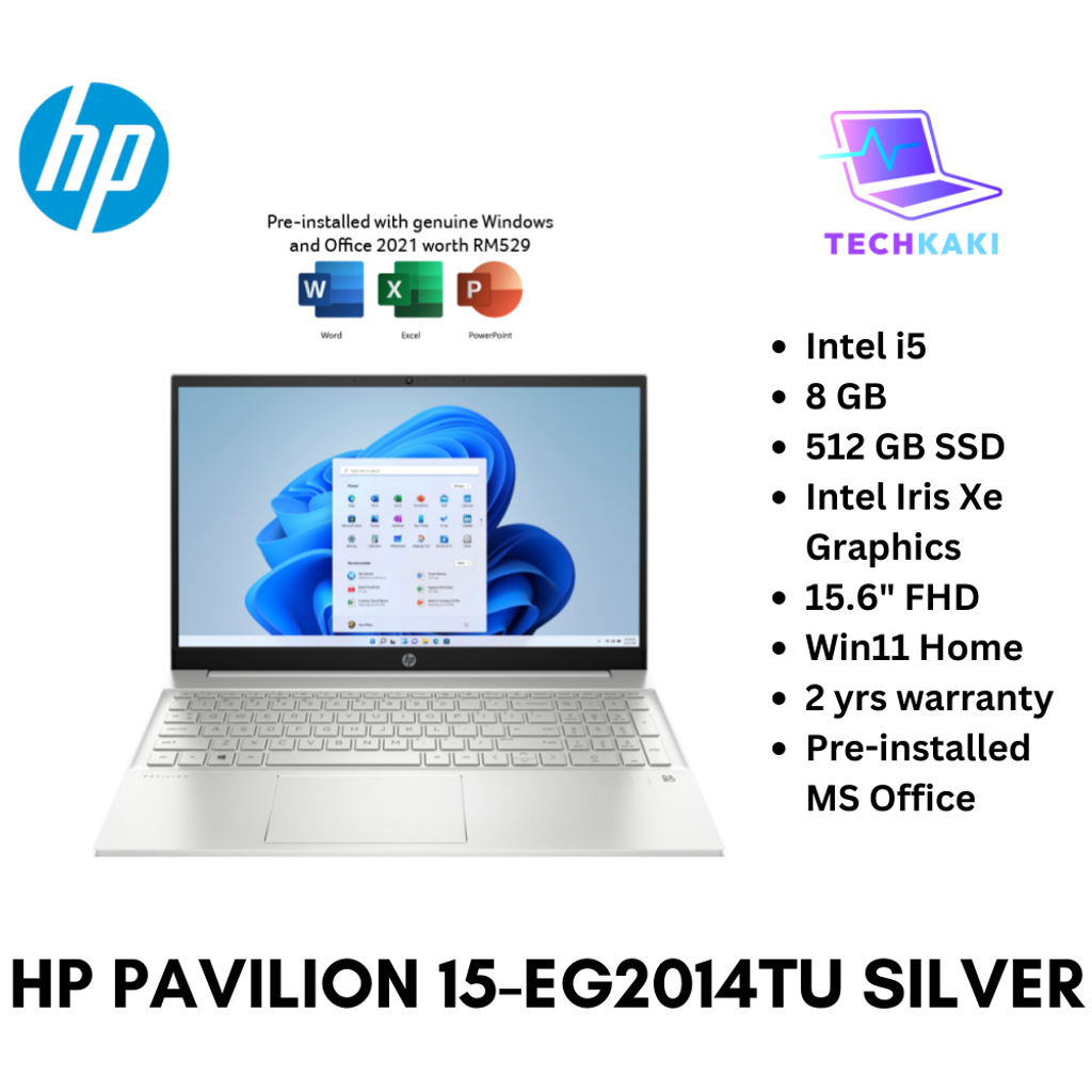 HP Pavilion 15-Eg2014TU Silver