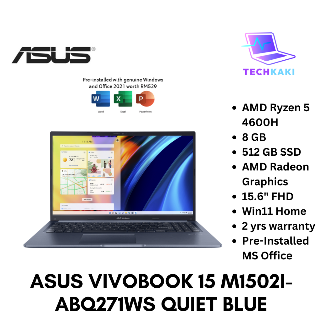 Asus Vivobook 15 M1502I-ABQ271WS Quiet Blue