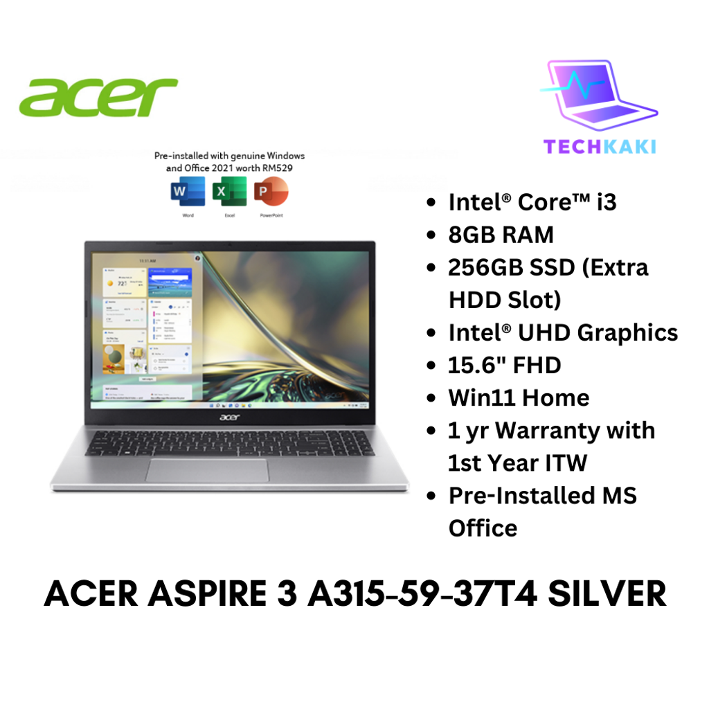 Acer Aspire 3 A315-59-37T4 Silver
