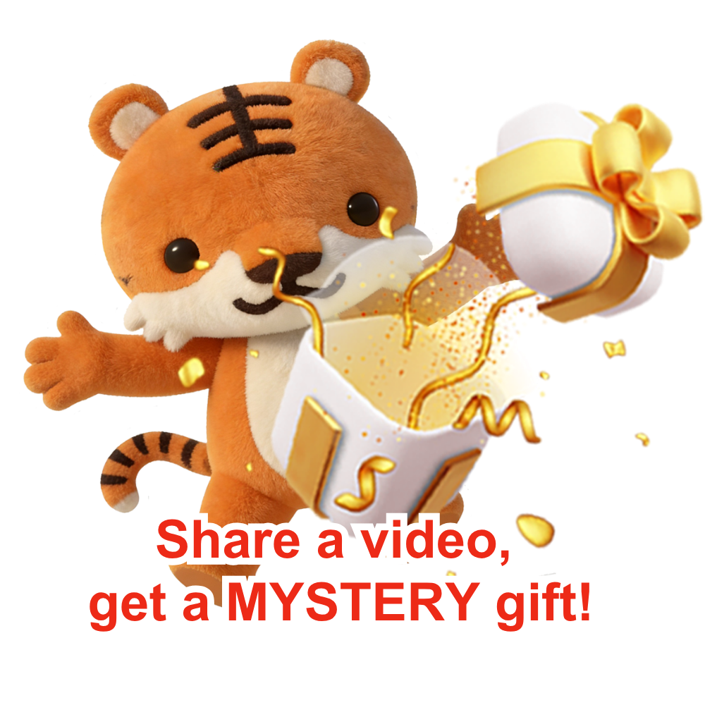 Share a video, get a MYSTERY gift!