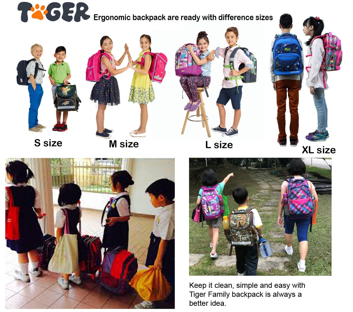 Tiger Family Malaysia - Ergonomic School Bag