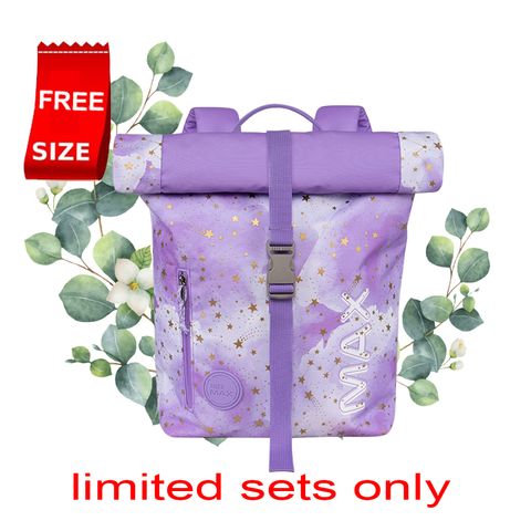 Roll Top backpack - Purple Sky