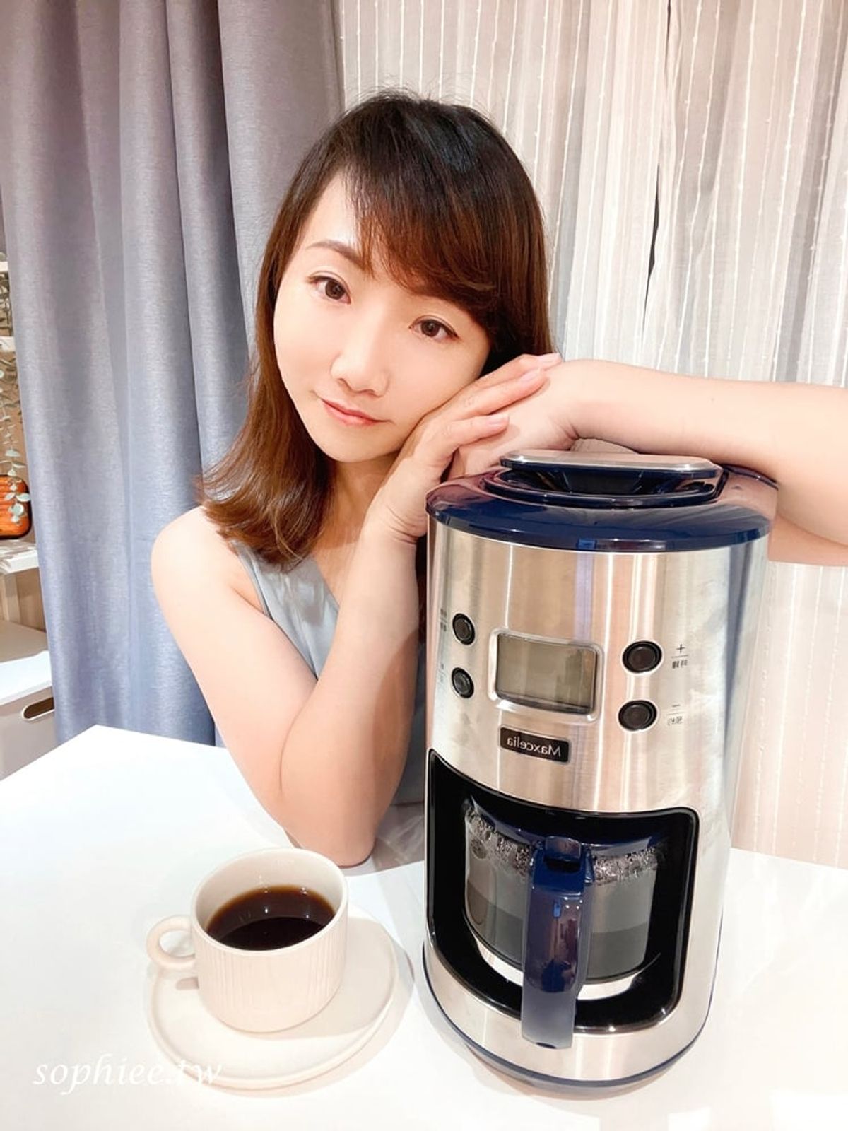 蘇菲漫旅-智能研磨悶蒸咖啡機 MX-0106GC
