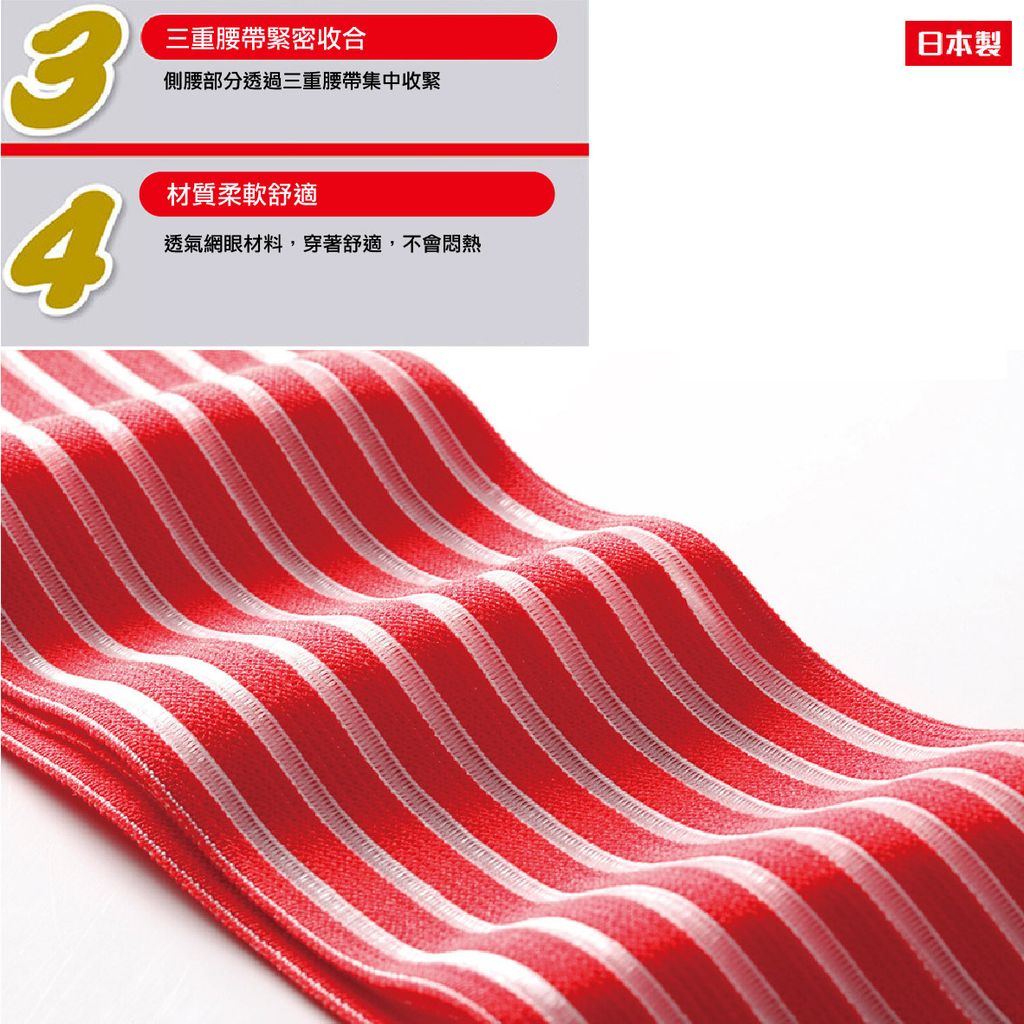 紅 4.骨盆美型調整塑形帶-中文