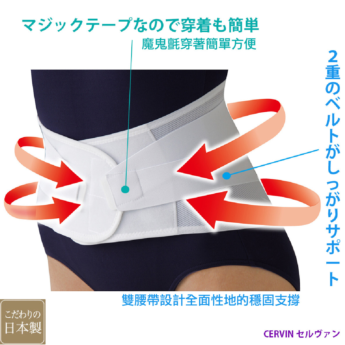 1. 超彈支撐挺腰束腹帶