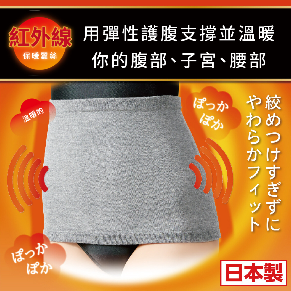 日本製【CERVIN】遠紅外線備長炭保暖暖腹護腰_02
