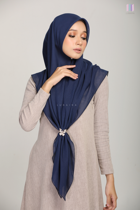 Lubaina-Bawal-Cotton-Zahraa-Bidang-50-Navy-Blue