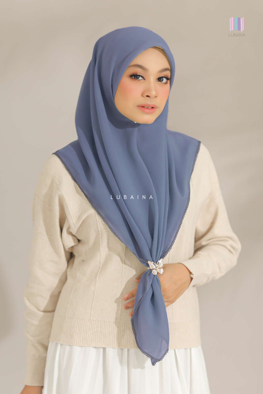 Lubaina-Bawal-Chiffon-Voile-Zahraa-Bidang-45-Denim