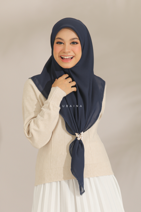 Tudung-Bawal-Lubaina-Sara-Dark-Blue