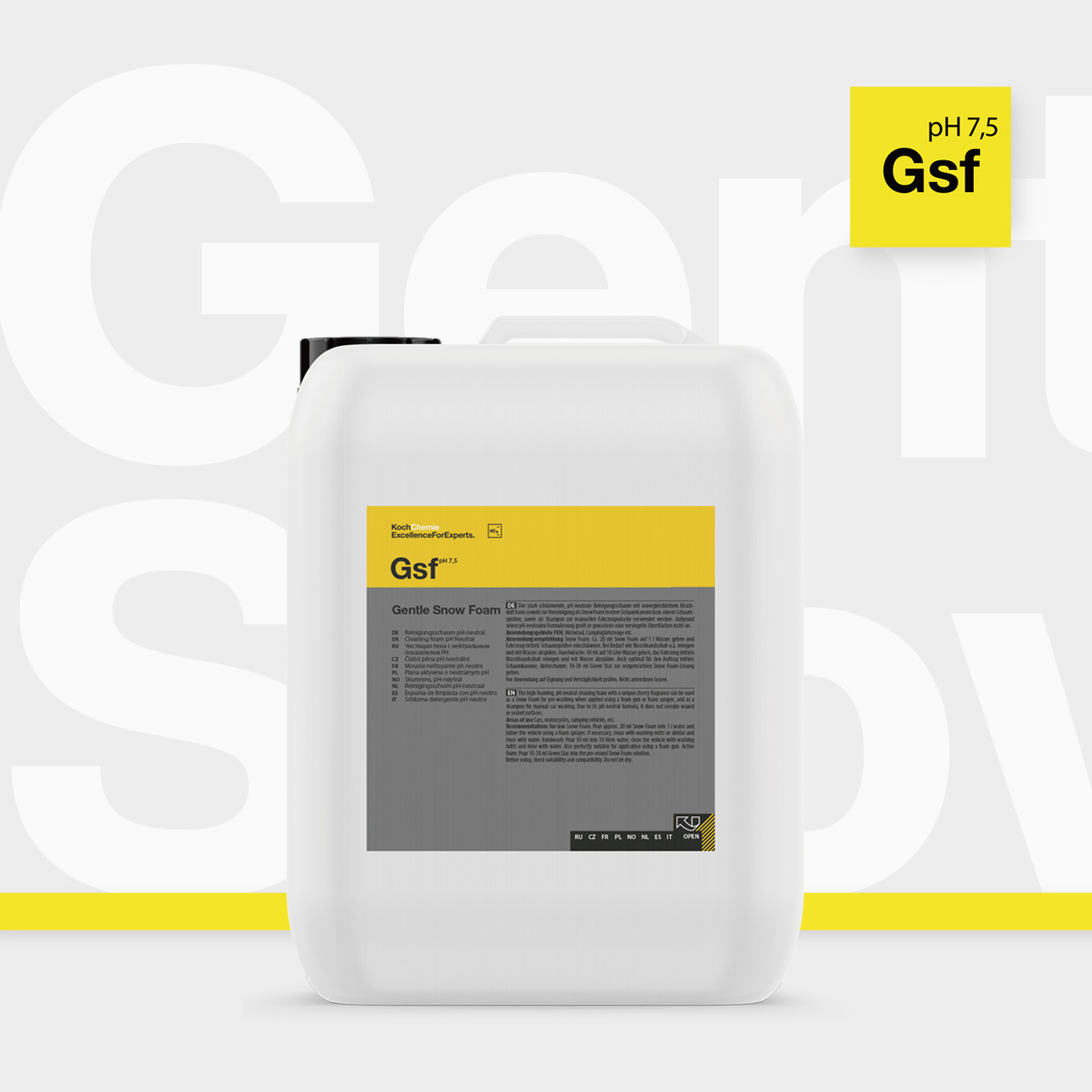 總代理》🇩🇪德國KochChemie Gsf 中性溫和型洗車精Gentle Snow