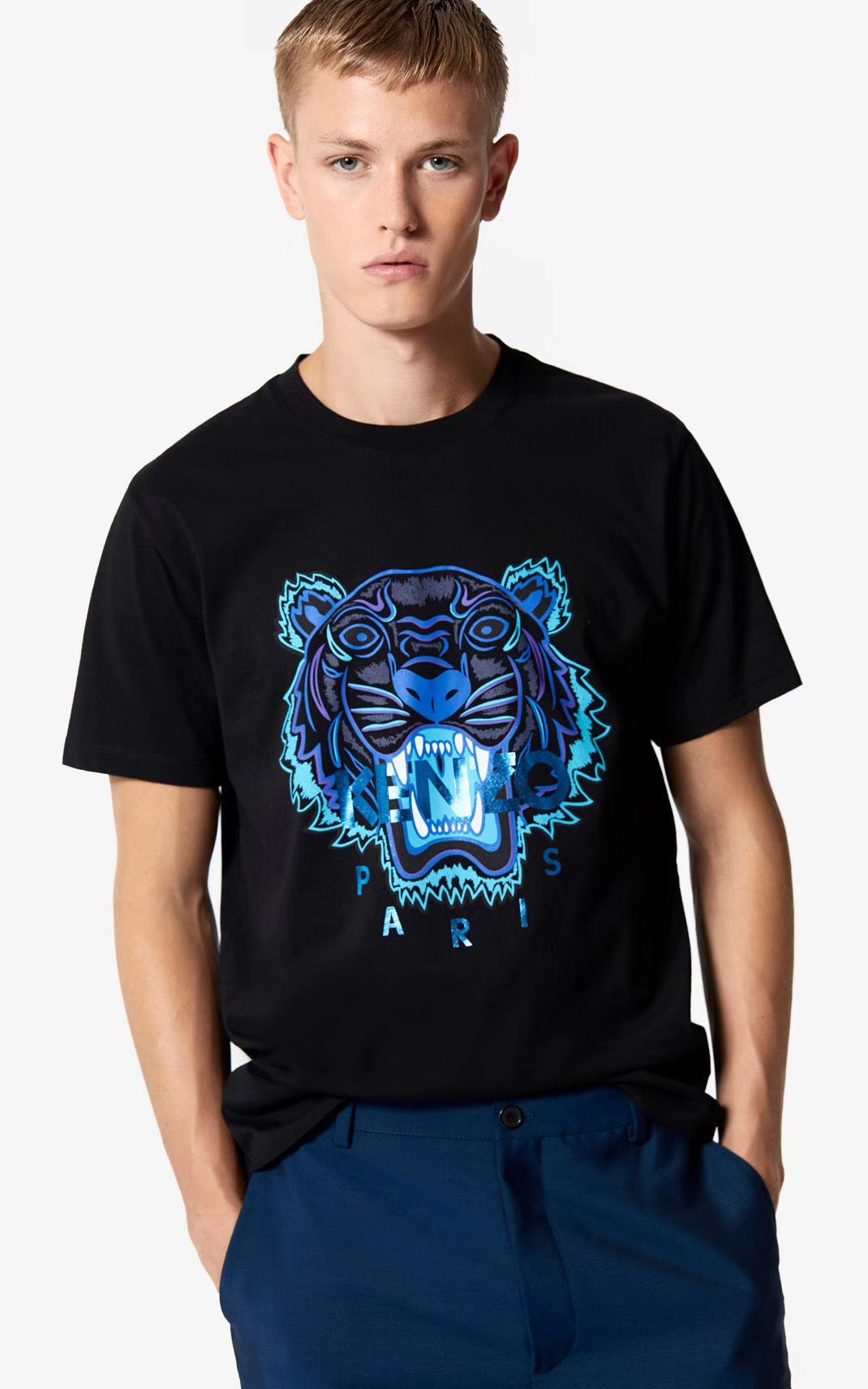 dark blue kenzo t shirt