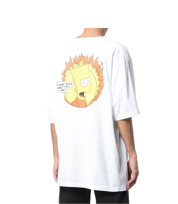 Off-White Virgil Abloh x Simpson Bart Flame Short Sleeve T-Shirt – The  Factory KL