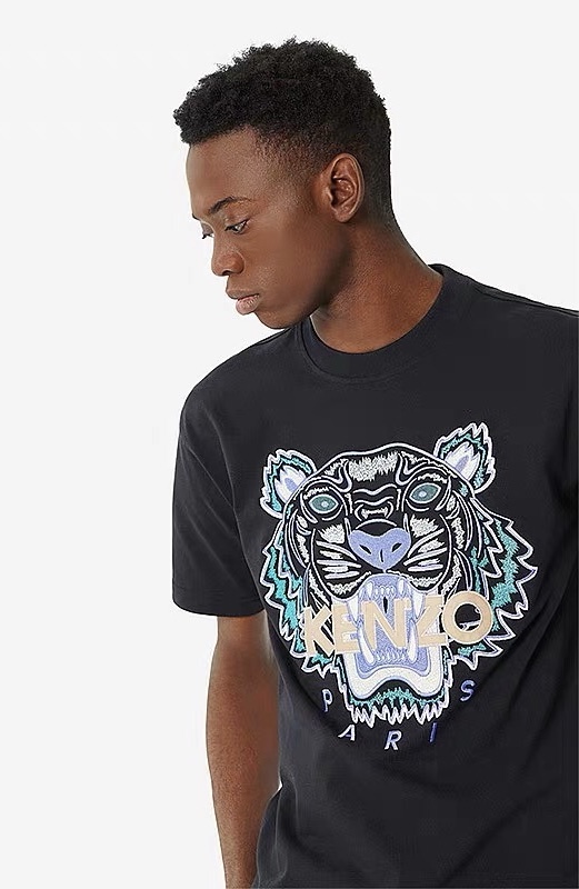 kenzo embroidered tiger shirt