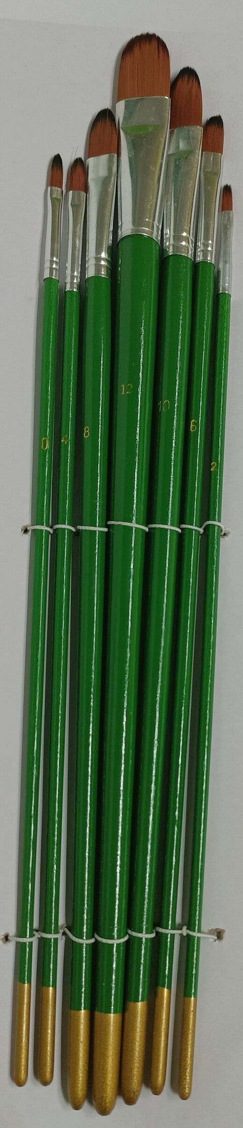 FILBERT NYLON BRUSH SET 7