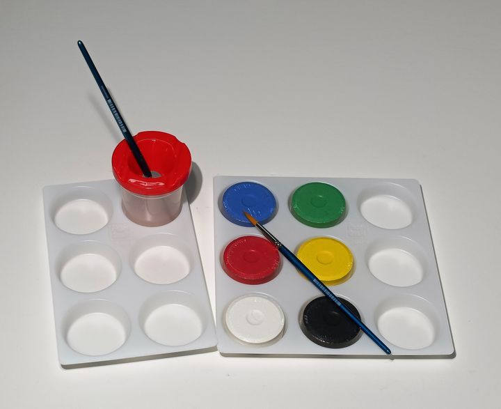 PAINT POT STAND TRAY