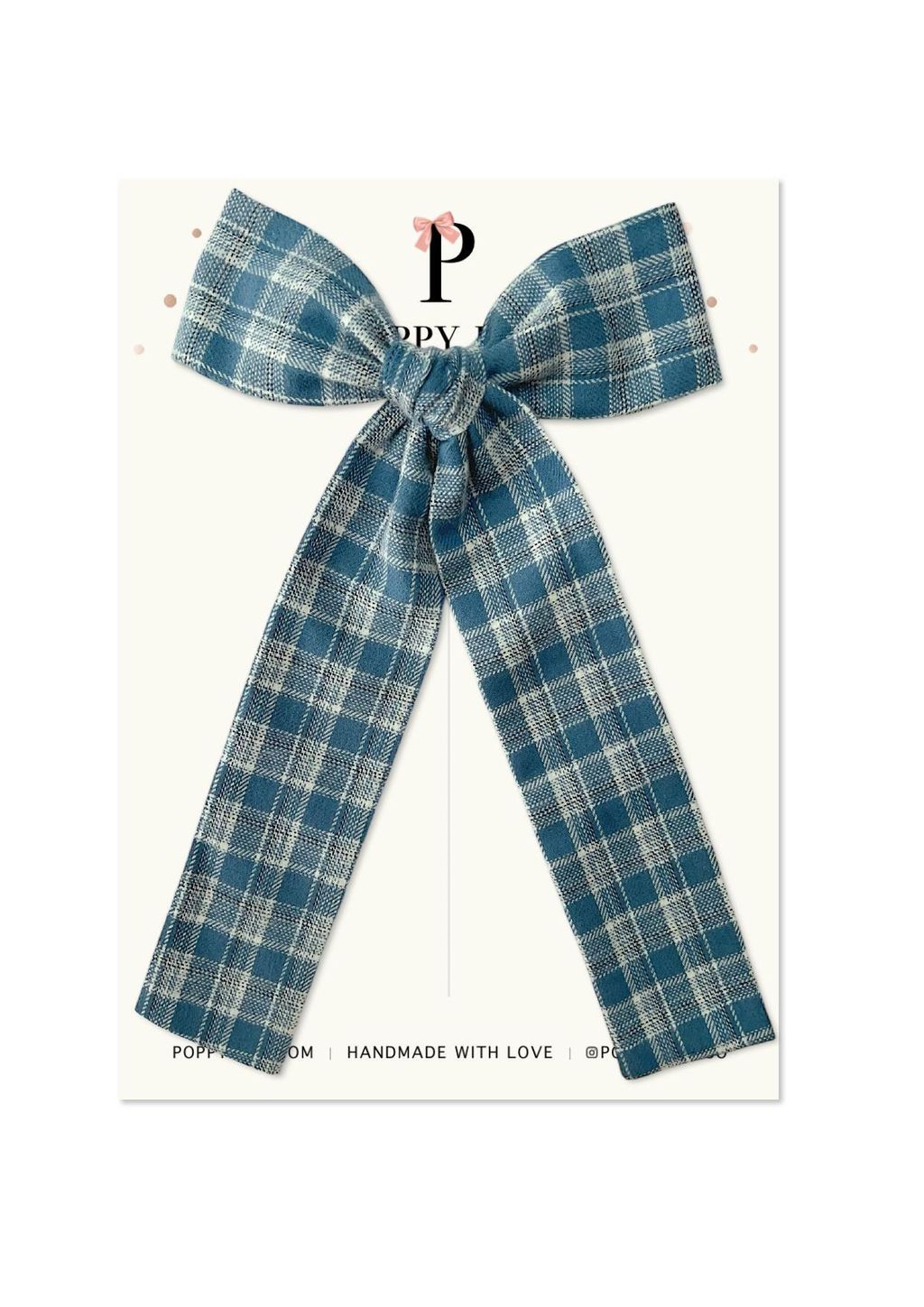 Vintage Blue Tartan without charm-8