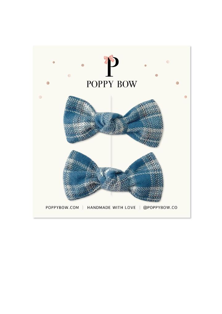 Vintage Blue Tartan without charm-12