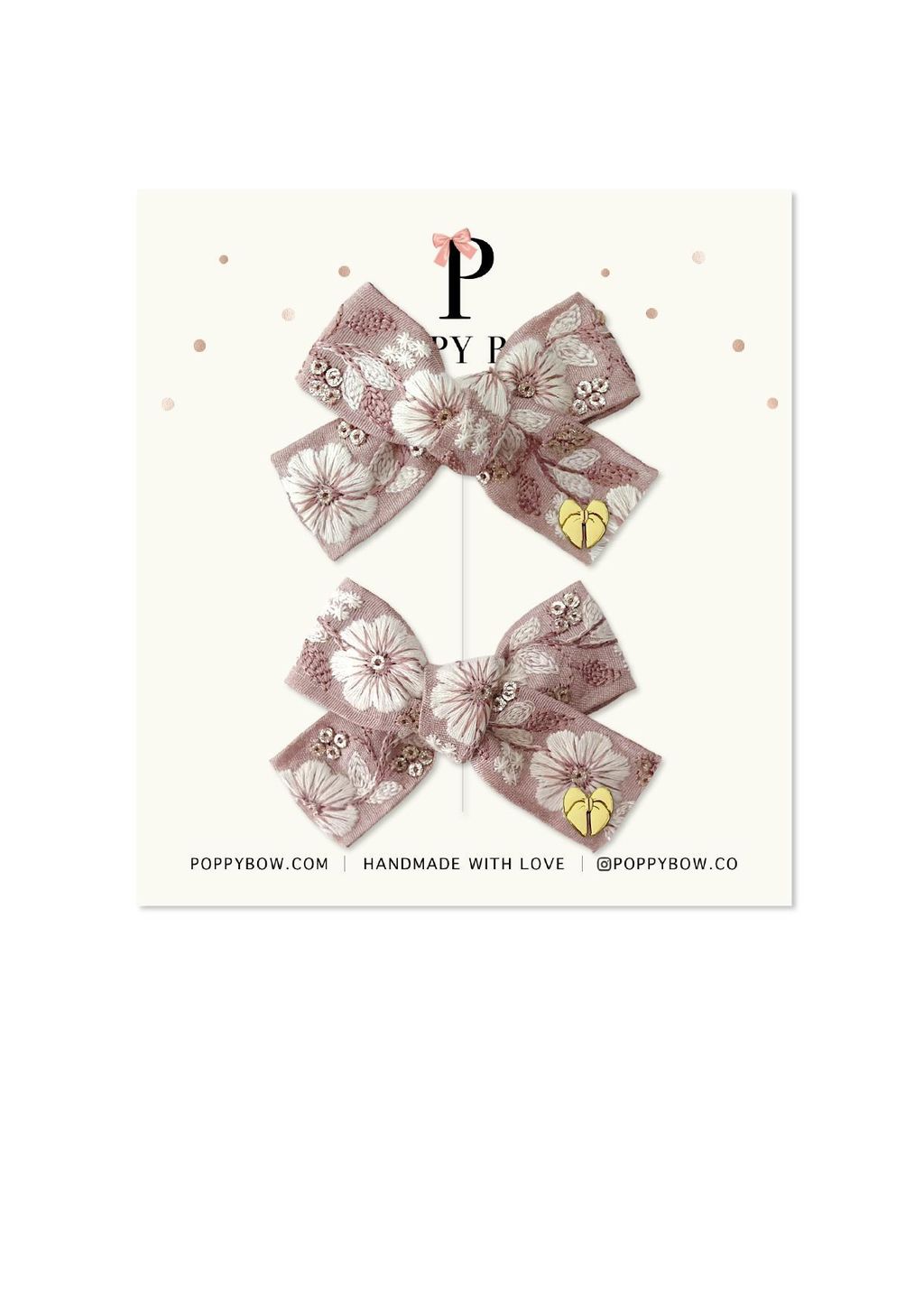 Embroidered bows -6