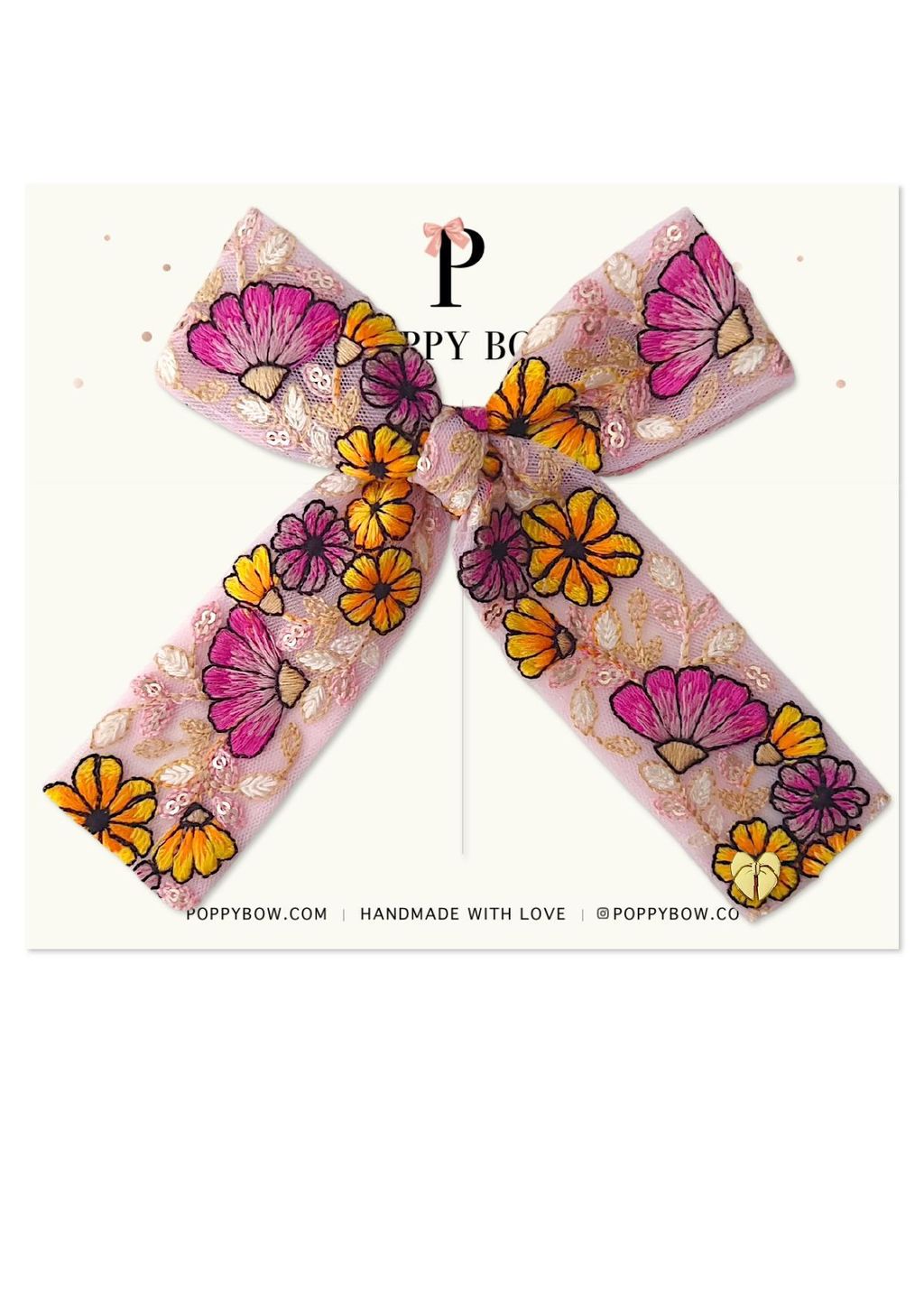 Embroidered bows 