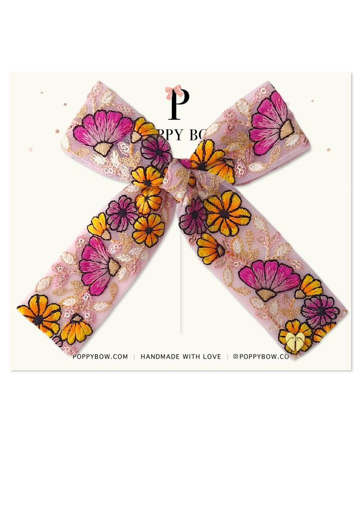 Embroidered bows 