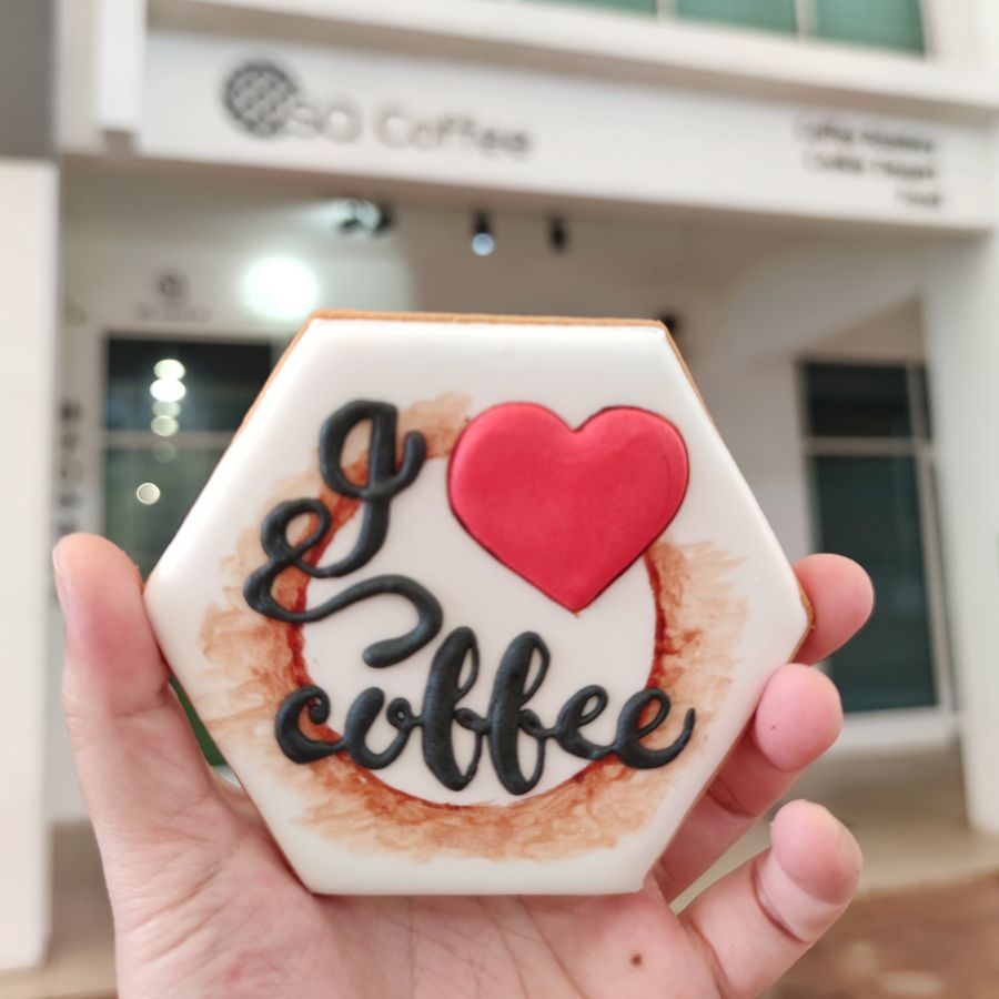 SQ COFFEE COOKIE |  - Royal Icing Cookies