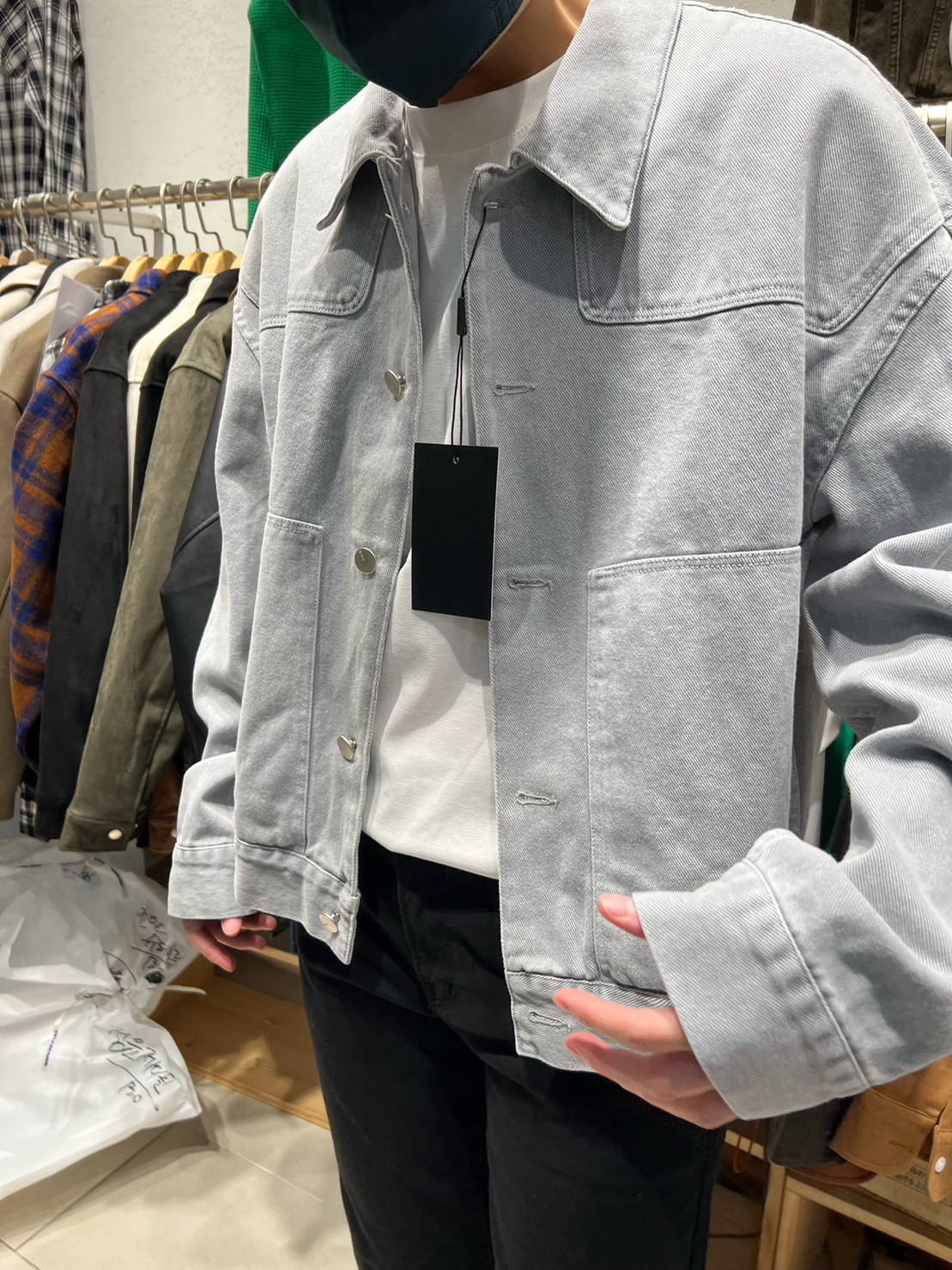 LINE_ALBUM_SN46 水洗色系比例天才短版牛仔夾克 $1850_230912_7