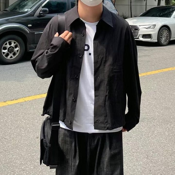 LINE_ALBUM_MN23 夏季質感男子的微抓皺設計口袋挺挺薄款外搭襯衫 $1650_230324_11