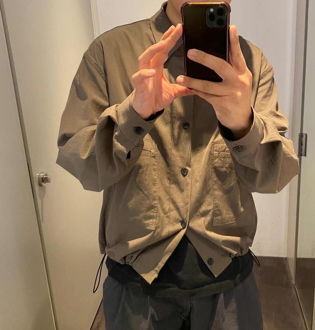 LINE_ALBUM_MN23 夏季質感男子的微抓皺設計口袋挺挺薄款外搭襯衫 $1650_230324_9