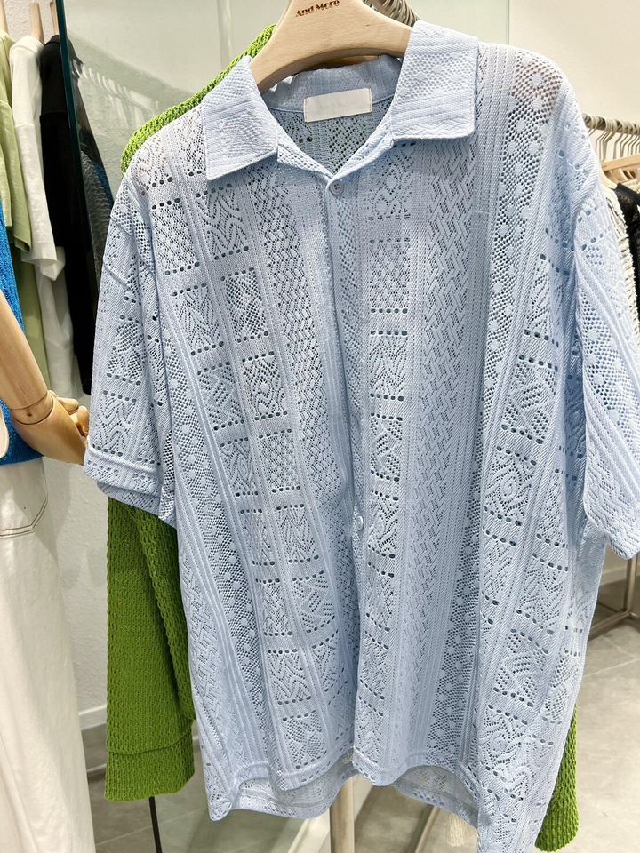 LINE_ALBUM_JA06 幟紋雕花夏季薄短襯-3色 原價$1150_230715_2