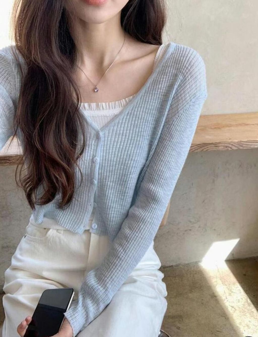 LINE_ALBUM_女款薄外搭條紋小罩衫（買一黑一白一粉）_230820_8