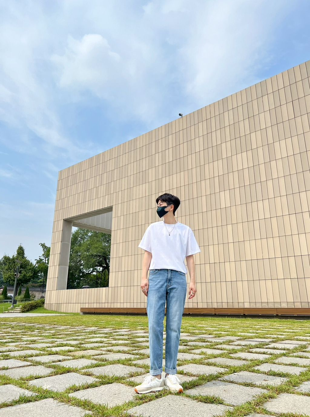 LINE_ALBUM_SA12 後腰圍鬆緊合身不緊身淺藍牛仔褲 $1650_230912_5