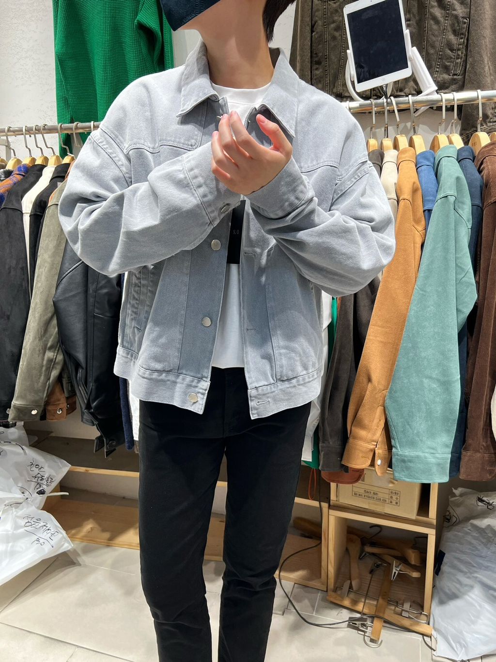 LINE_ALBUM_SN46   水洗色系比例天才短版牛仔夾克 $1850_230912_9