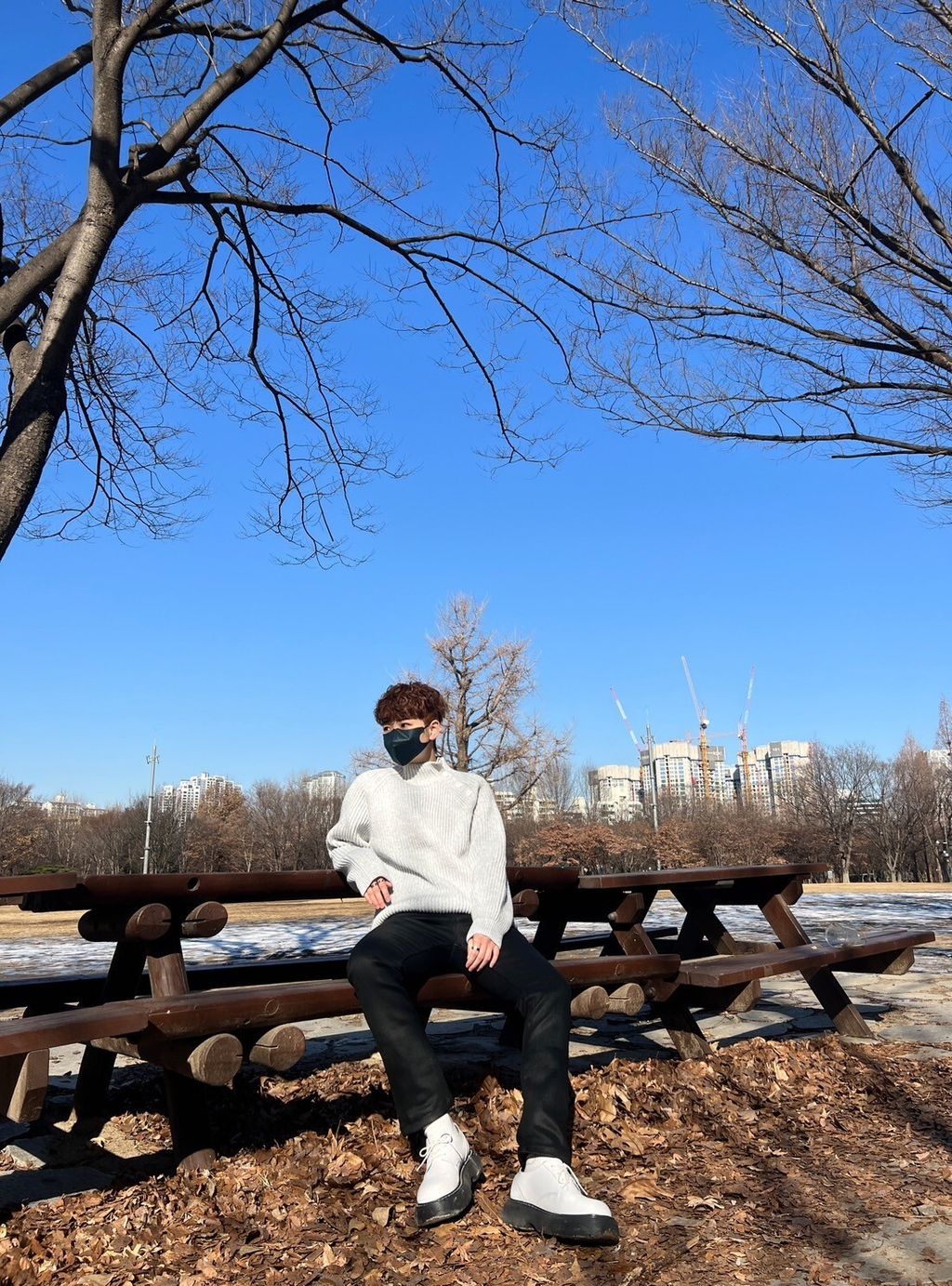 LINE_ALBUM_JM40 人造羊毛落肩斜扣保暖半領毛衣 $1450_240118_30