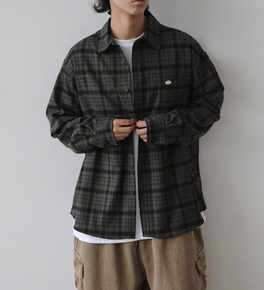LINE_ALBUM_4OA53 親膚軟毛呢格紋襯衫-2色 $1350_241022_9