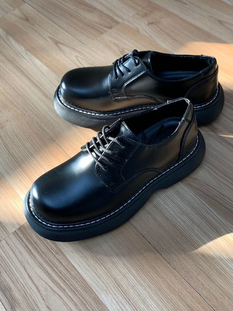 LINE_ALBUM_5MC16 厚底 增高 圓頭亮面皮鞋  $2350_250307_16