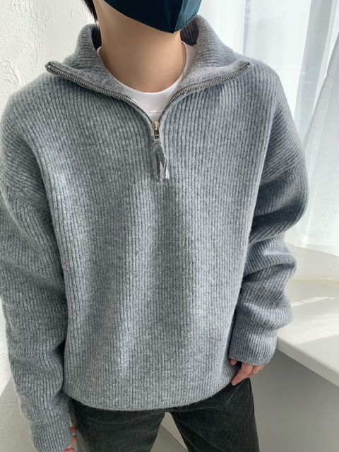 LINE_ALBUM_4DB32 歐爸感砰砰！半開領拉鍊針織上衣 $1550_250212_2