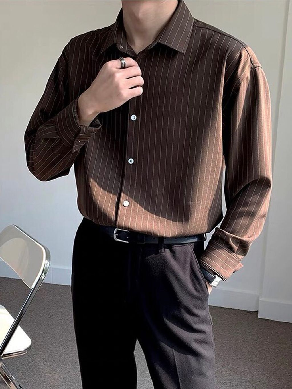 LINE_ALBUM_OC11 免燙不易皺直條合身款襯衫-4色 $990_231125_13