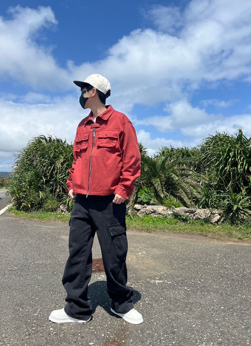 LINE_ALBUM_5MA28   行走的桃花樹 硬挺 短版 帆布 口袋夾克外套 -4色  $2450_250312_2