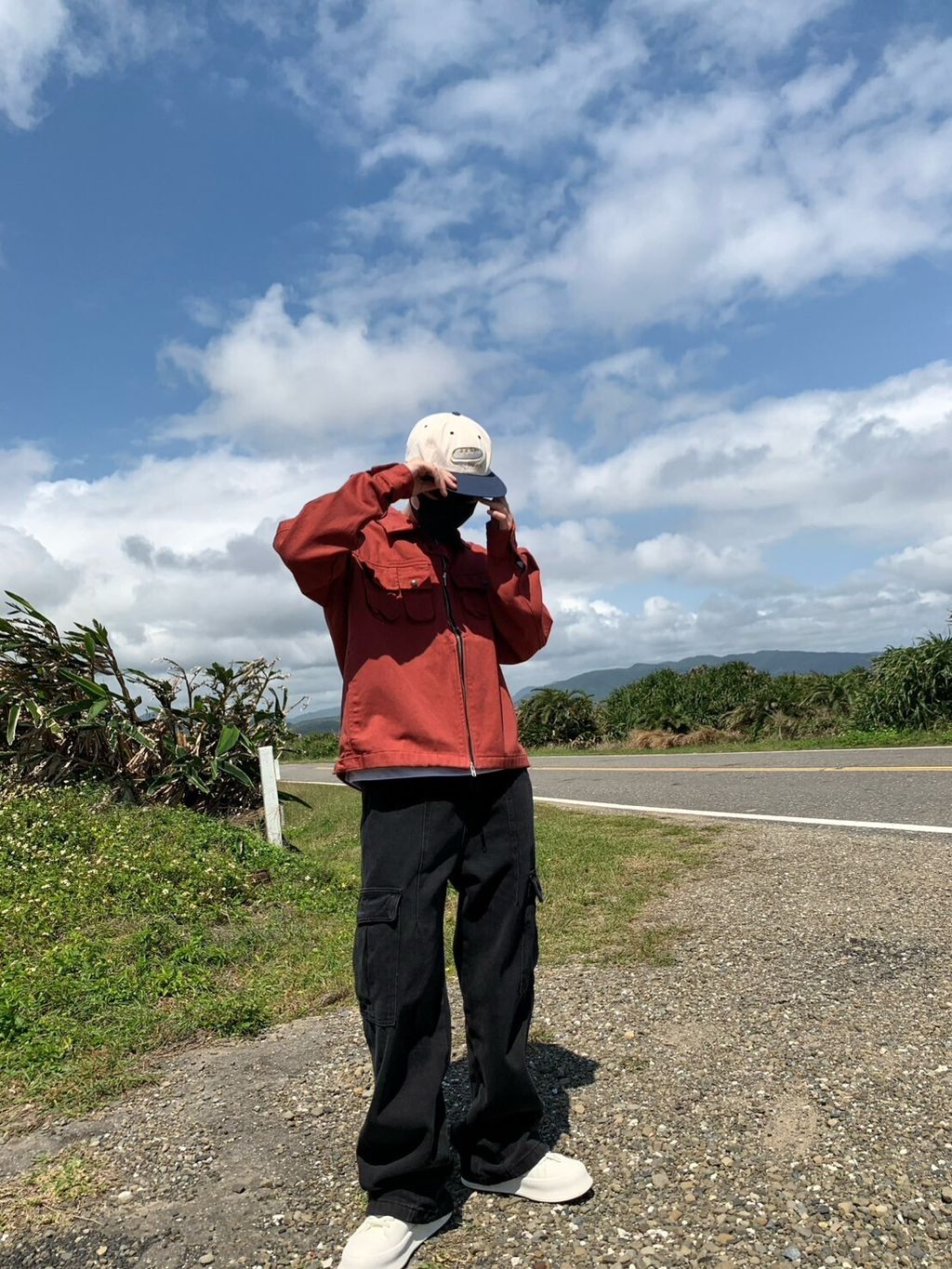 LINE_ALBUM_5MA28   行走的桃花樹 硬挺 短版 帆布 口袋夾克外套 -4色  $2450_250312_23