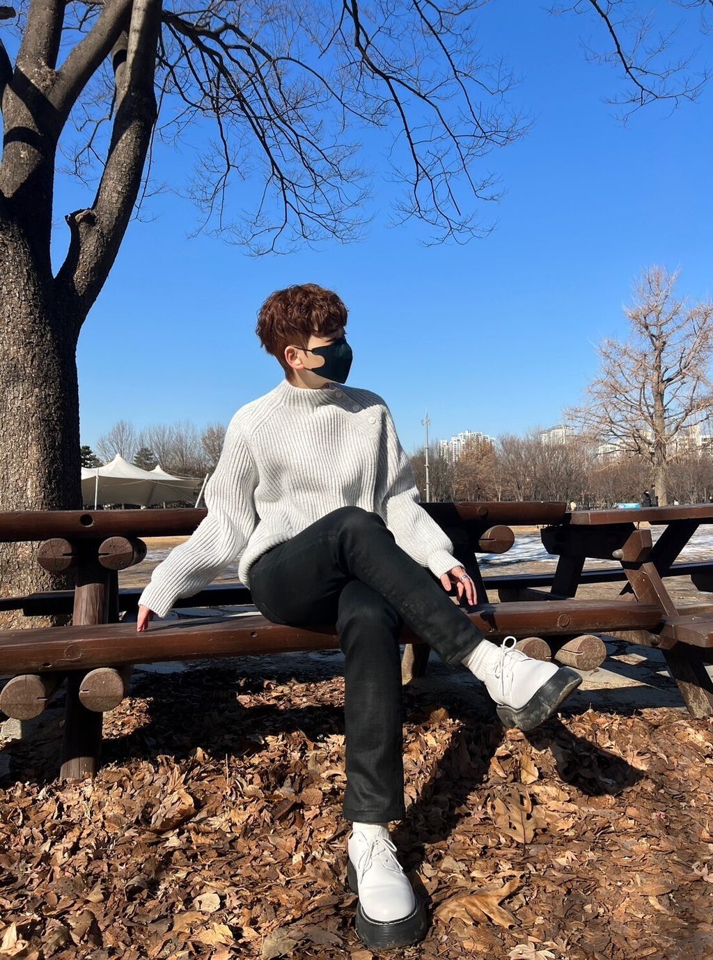 LINE_ALBUM_JM40 人造羊毛落肩斜扣保暖半領毛衣 $1450_240118_27