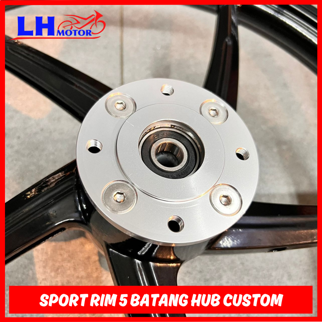 SPORT RIM RAPIDO 5 BATANG CUSTOM COMBO SET TAYAR 140/140/17 Y15ZR Y16ZR ...