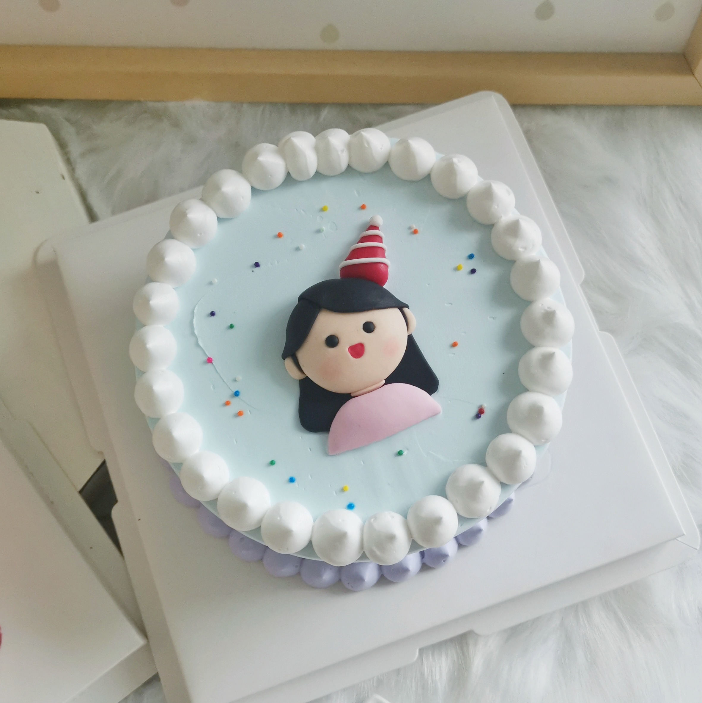 Happy Birthday Cake Singapore/Korean Lettering Minimalist Cake SG - River  Ash Bakery