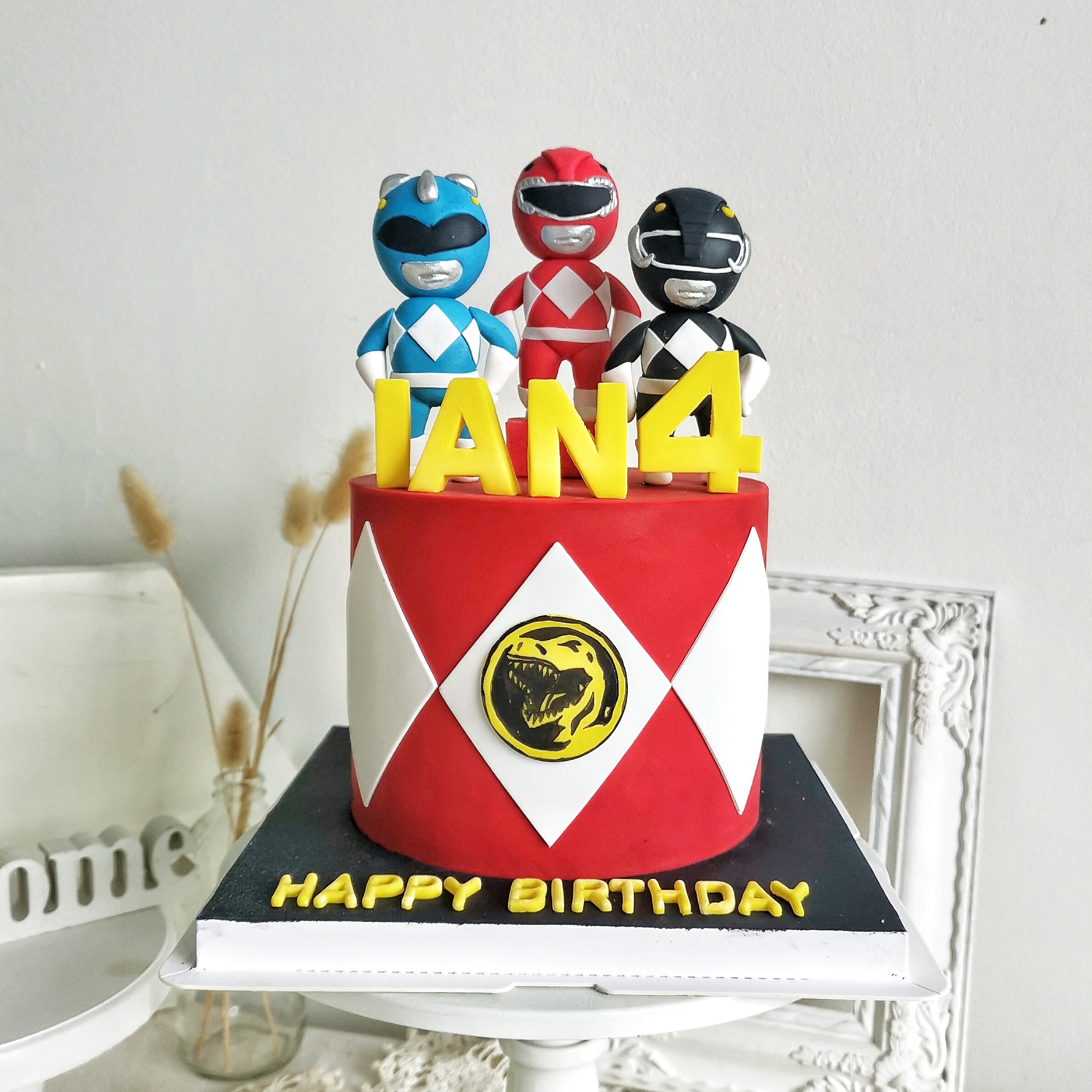 Pink Power Rangers Girl Personalized Edible Image Cake Topper - Walmart.com